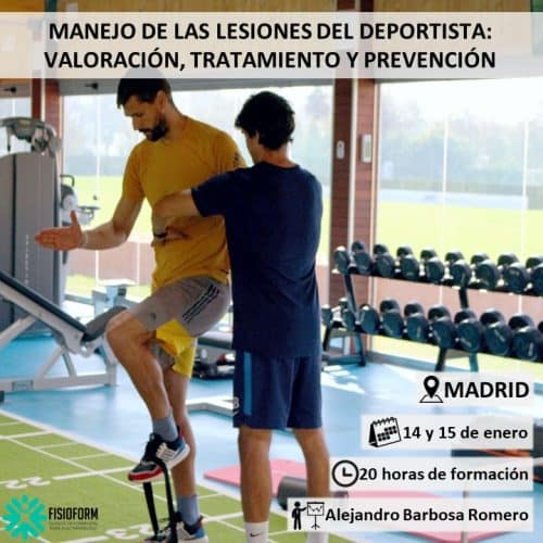 Curso Manejo Lesiones Deportista Madrid 2022